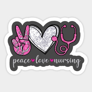 Peace Love Nursing Gifts Nurses Sticker